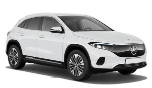 White Mercedes EQA
